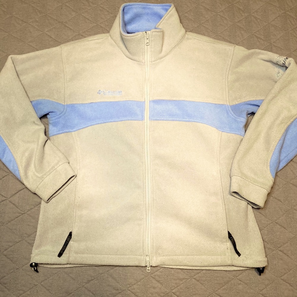 Columbia Light Gray and Blue Women’s Jacket